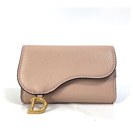 Llave de cuero rosa Christian Dior