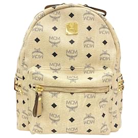Zaino beige con borchie MCM