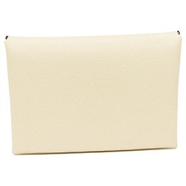 Estuche para tarjetas y monedas Calvi Duo en Epsom de Hermès