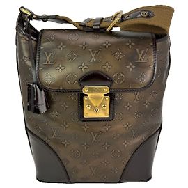 Louis Vuitton Vintage Bronze Monogram Sergeant GM Schultertasche