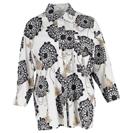 Camisa Hermès Cliquetis Aquarelle impresa en algodón blanco