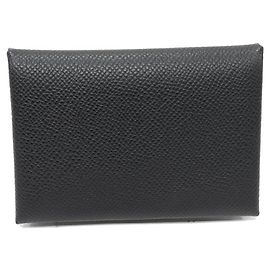 Hermès Hermes Calvi Duo Epsom Bifold Card Case Coin Case