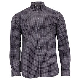 Camicia a quadri con bottoni Brunello Cucinelli in cotone multicolore