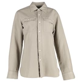 Polo Tom Ford in cotone verde