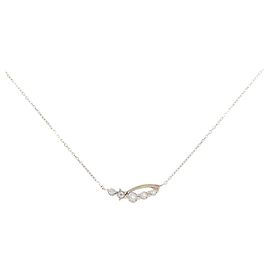 Autre Marque Collana Star Jewelry in Oro Giallo K10 con Topazio Bianco