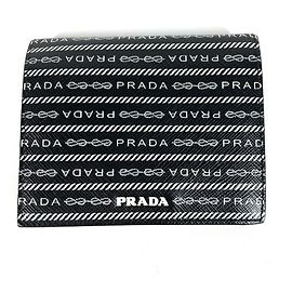 Billetera compacta con logo en toda la superficie Prada 1MV204