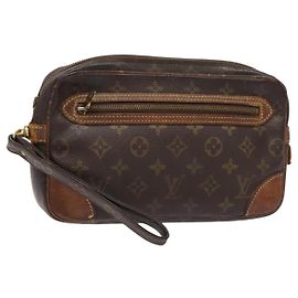LOUIS VUITTON Clutch Marly Dragonne GM Monogram M51825 LV Auth 140150