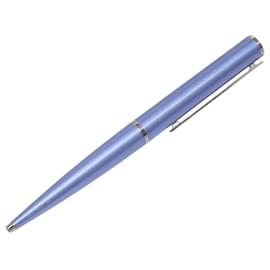 LOUIS VUITTON Jetligne Stift Metall Blau LV Auth bs29150