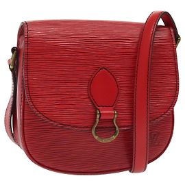 LOUIS VUITTON Borsa a Spalla Epi Saint Cloud PM Rossa M52217 LV Auth gh693
