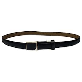 Vintage Dior Ledergürtel in Schwarz mit Schlangenprägung