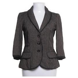 Chaqueta Louis Vuitton marrón de lana y seda