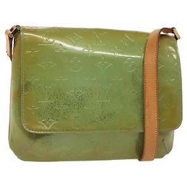 LOUIS VUITTON Thompson Street Tasche Monogram Vernis Baby Blau M91009 Auth 140467
