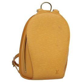 LOUIS VUITTON Epi Mabillon Rucksack Gelb M52239 LV Auth ep10799