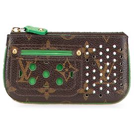 Porte-monnaie/étui à pièces perforé Monogram Louis Vuitton