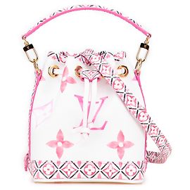 Louis Vuitton Monograma Blanco Acuarela Gigante Junto a la Piscina Nano Noé