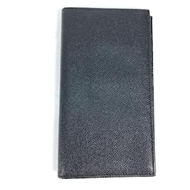 Bvlgari schwarze Leder Bi-Fold Geldbörse - Bulgari