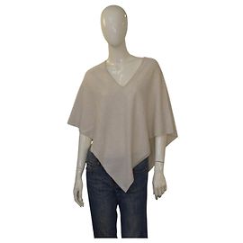 Fabiana Filippi Kaschmir Poncho Cape Cardigan Creme