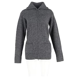 Isabel Marant Zip-Cardigan aus grauer Wolle