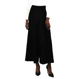 Calça larga de crepe preta - tamanho UK 6 - Autre Marque