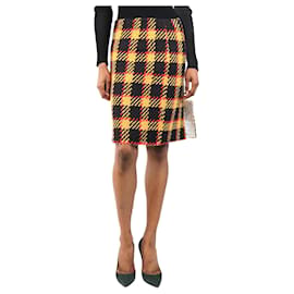 Marni Falda lápiz de cuadros de bouclé multicolor - talla UK 6