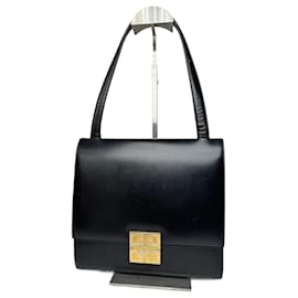 Borsa in pelle verniciata nera Givenchy 4G vintage
