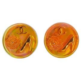 Boucles d'oreilles Clip Fleur Camélia Marque Coco Chanel