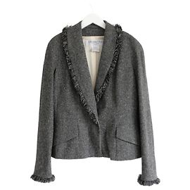 Christian Dior Giacca Bar in tweed con orlo strappato Dior x John Galliano Autunno 1998