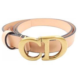 Ceinture en cuir de veau rose Christian Dior