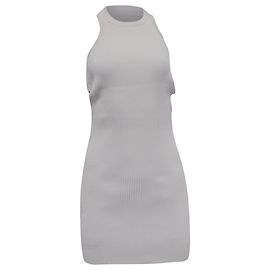 Vestido Mini Halterneck Herve Leger x Julia Restoin Roitfeld em Viscose Branca
