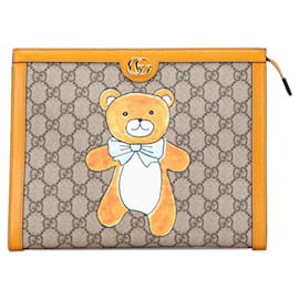 Gucci x EXO KAI GG Supreme Teddy Bear Clutch Bag