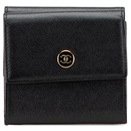 Cartera plegable de tres partes Chanel Coco Button