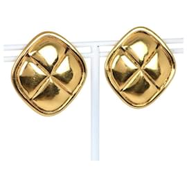 Chanel CC Rhombus Clip-On Ohrringe aus Metall