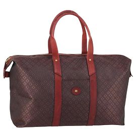 Borsa Boston in tela Balenciaga Rossa Oro Auth bs29348