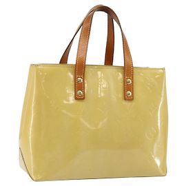 LOUIS VUITTON Borsa a Mano Monogram Vernis Reade PM Beige M91334 LV Auth ep10940