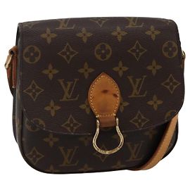LOUIS VUITTON Monogram Saint Cloud MM Shoulder Bag M51243 LV Auth BA5727
