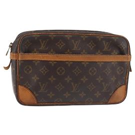 LOUIS VUITTON Pochette Compiegne 28 M51845 LV Auth BA5993
