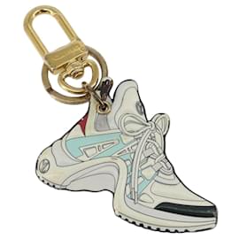 LOUIS VUITTON Porte Cles LV Archlight Charm metal White M69004 LV Auth 140419 - Louis Vuitton