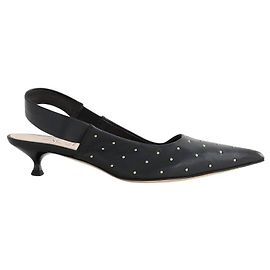 Bruno Magli Schwarze Leder-High Heels