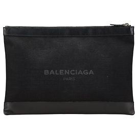 Borsa Clutch Balenciaga Navy Clip L