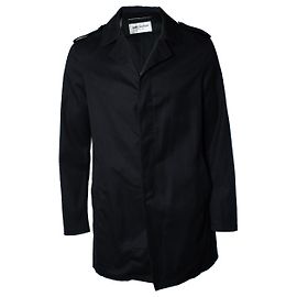 Trench coat in misto di cotone nero Saint Laurent 2019