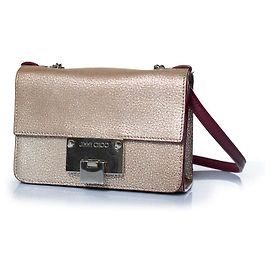 Borsa a tracolla in pelle rosa Rebel di Jimmy Choo