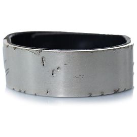Autre Marque Bracciale in pelle e metallo Maison Margiela