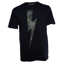 Neil Barrett Camiseta con estampado de trueno de Neil Barret con camuflaje