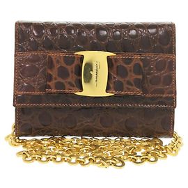 Bolso de Hombro Vara Ribbon Chain de Salvatore Ferragamo