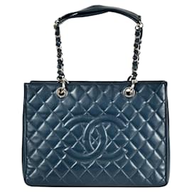 Borsa Tote Chanel GST in catena blu