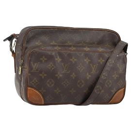LOUIS VUITTON Monogram Nile Schultertasche M45244 LV Auth bs29318