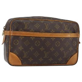 LOUIS VUITTON Clutch Compiegne 28 M51845 LV Auth BA5992