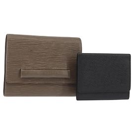 PORTAFOGLI LOUIS VUITTON Epi Taiga 2Set Grigio Ardoise LV Auth 140006