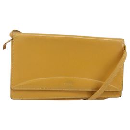 LOEWE Borsa a Spalla in Pelle Gialla Auth SW1530