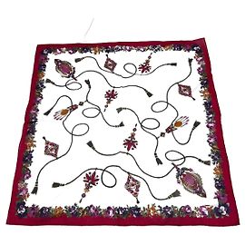 Sciarpa Floreale Vintage Dior Rossa Bianca